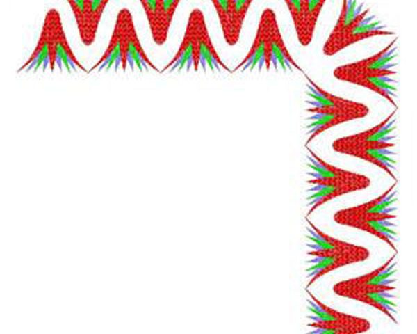 Border pharaonic embroidery design