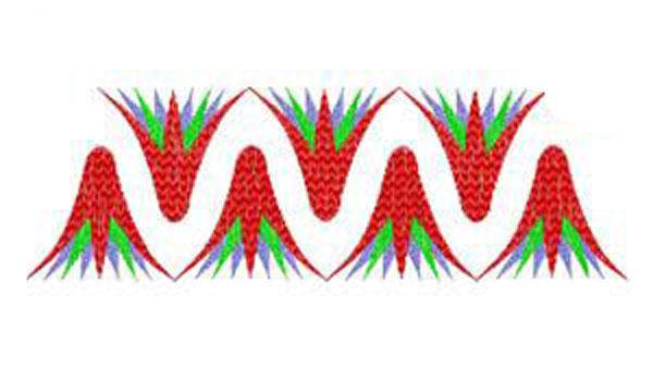 Border pharaonic embroidery design 012